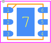 SHT25 - Sensirion PCB footprint - Small Outline No-lead - Small Outline No-lead - SHT25