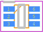 LMH6601QMGX/NOPB - Texas Instruments PCB footprint - Small Outline Packages - Small Outline Packages - DCK(R-PDSO-G6)