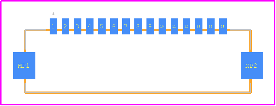 XF3M(1)-1515-1B-R100 - OMRON Electronics PCB footprint - Other - Other - XF3M(1)-1515-1B-R100-2