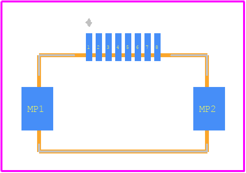 52892-0833 - Molex PCB footprint - Other - Other - 52892-0833-2