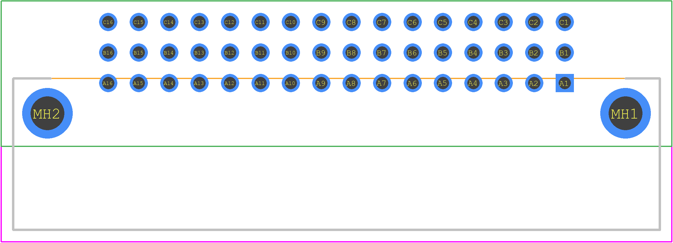 09233487921 - HARTING PCB footprint - Other - Other - 09233487921-3