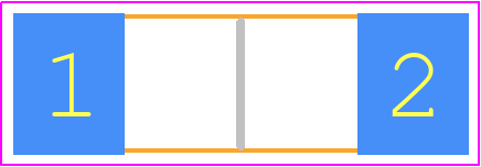 2773021447 - Fair-Rite PCB footprint - Ferrite Bead Chip - Ferrite Bead Chip - 2773021447