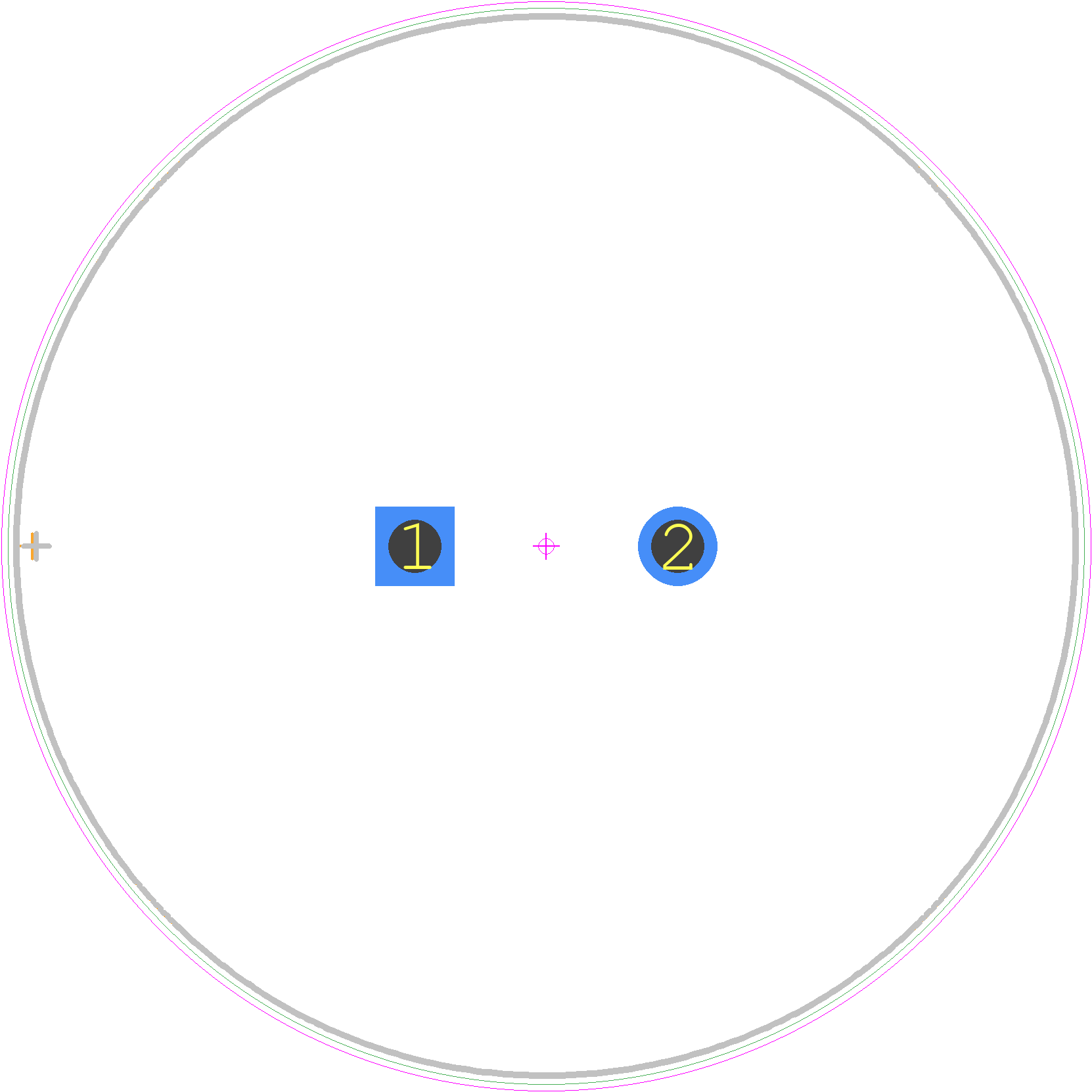 ALC10A102EP550 - Yageo Group PCB footprint - Other - Other - CAPPRD1000W180D4050H10700P