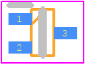 MMBT3904TT1G - onsemi PCB footprint - SOT23 (3-Pin) - SOT23 (3-Pin) - SC-75 SOT-416 CASE 463-01 ISSUE F