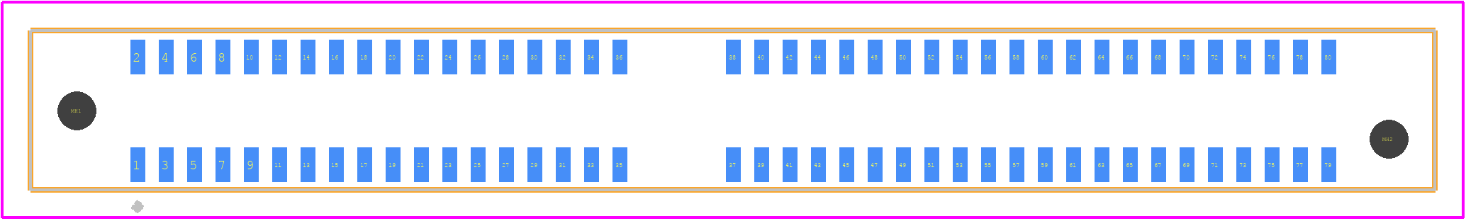 HSEC1-040-01-S-DV-A-TR - SAMTEC PCB footprint - Other - Other - HSEC1-040-01-S-DV-A-TR-1