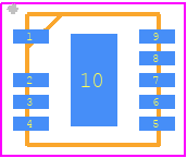 ISL2100AAR3Z - Renesas Electronics PCB footprint - Other - Other - L9.3x3 9 LEAD DUAL FLAT NO-LEAD PLASTIC PACKAGE