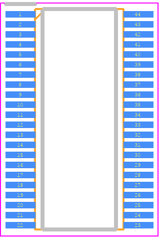 BQ20Z95DBTR - Texas Instruments PCB footprint - Small Outline Packages - Small Outline Packages - DBT0044A