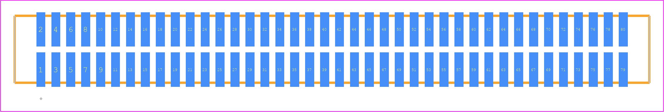 TFM-140-02-S-D - SAMTEC PCB footprint - Other - Other - TFM-140-ZZ-XXX-D