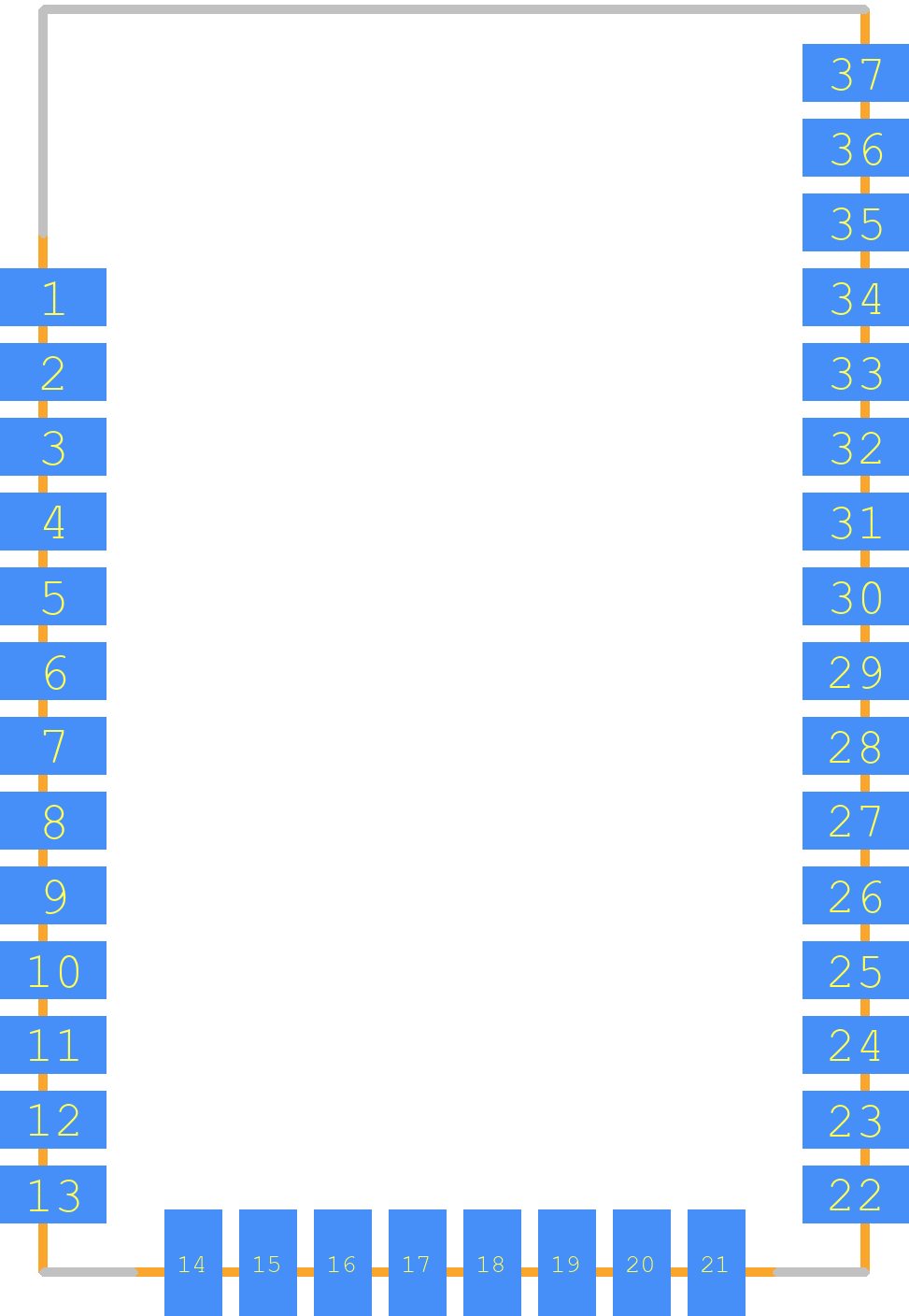 XB24CZ7UIS-004 - Digi International PCB footprint - Other - Other - XB24CZ7UIS-004