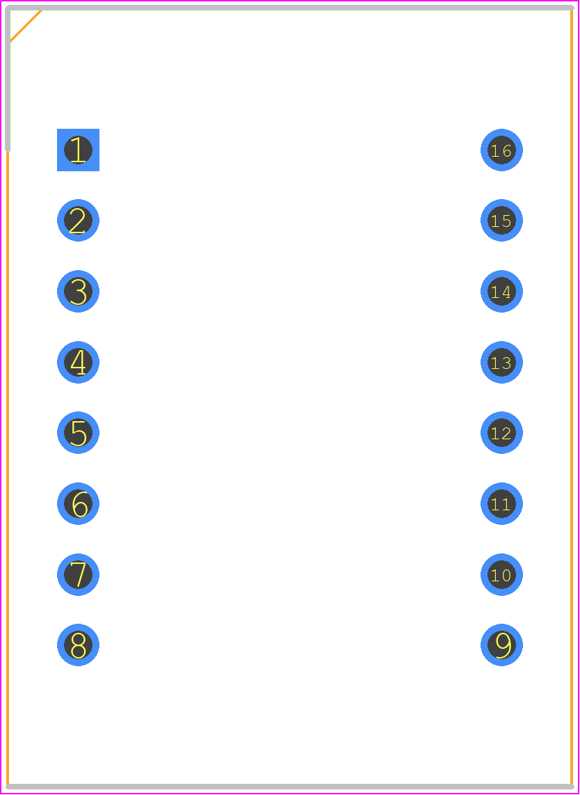 SC08-11SRWA - Kingbright PCB footprint - Dual-In-Line Sockets - Dual-In-Line Sockets - 20.32mm (0.8INCH) SINGLE DIGIT NUMERIC DISPLAY_1