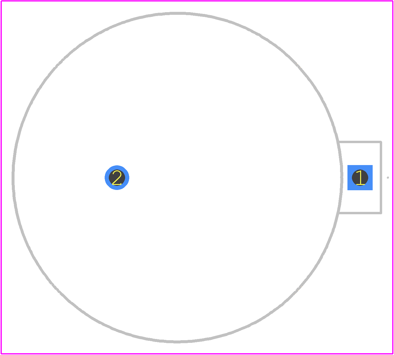 106 - Keystone Electronics PCB footprint - Other - Other - 27.76mm x 8.5mm