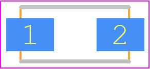SS14 - MDD PCB footprint - Diodes Moulded Non Polarised - Diodes Moulded Non Polarised - SS14