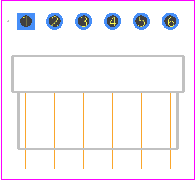 22-05-3061 - Molex PCB footprint - Other - Other - 22-05-3061-4