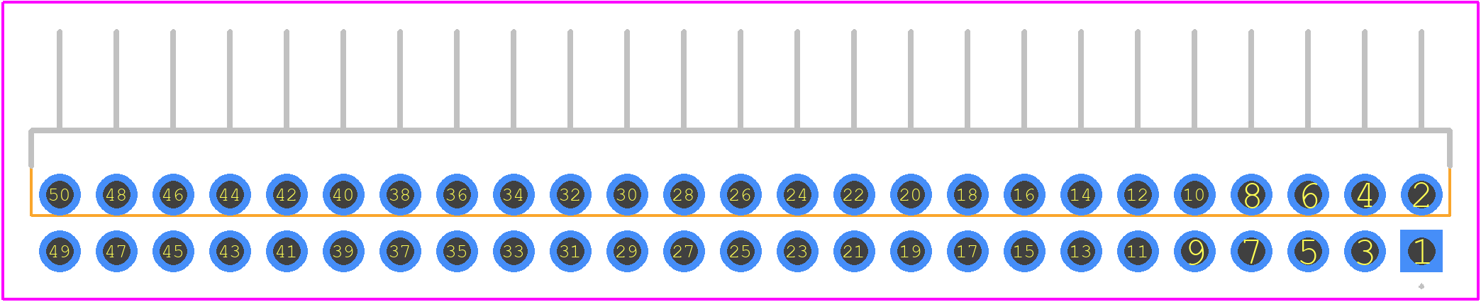 A3B-50PA-2DS(71) - Hirose PCB footprint - Other - Other - A3B-50PA-2DS(71)-4