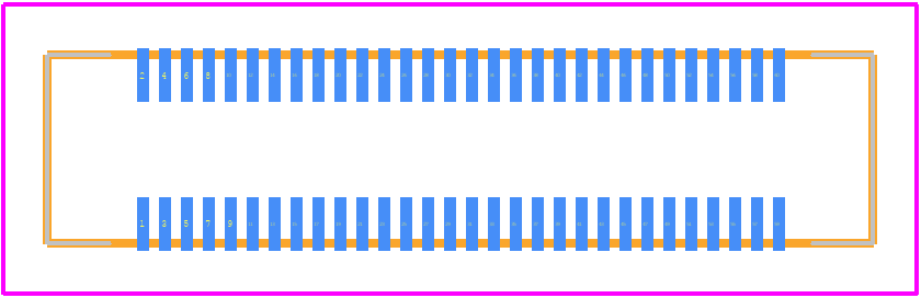 53748-0608 - Molex PCB footprint - Other - Other - 53748-0608-1