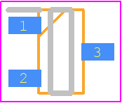 DMP3030SN-7 - Diodes Incorporated PCB footprint - SOT23 (3-Pin) - SOT23 (3-Pin) - DMP3030SN-7