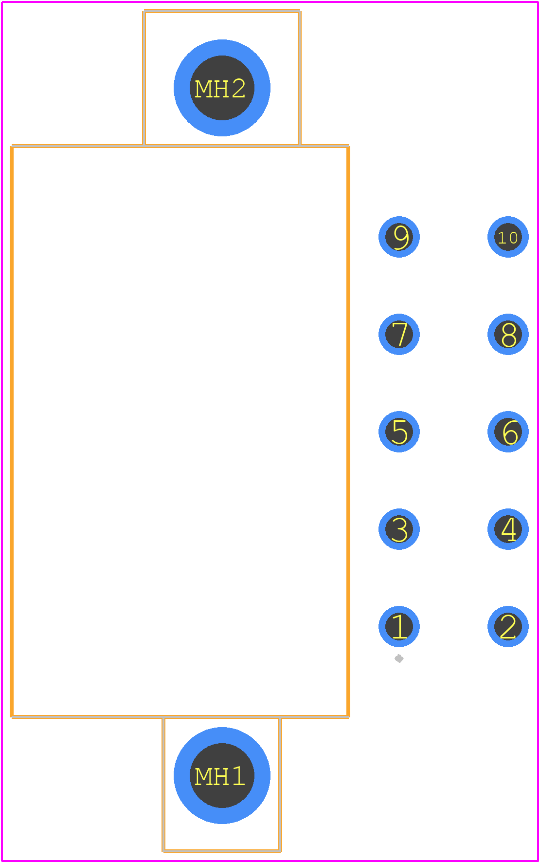 828801-4 - TE Connectivity PCB footprint - Other - Other - 828801-4-3