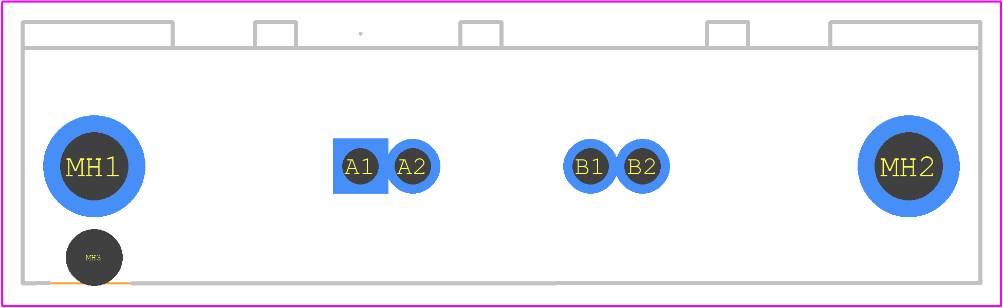 556881-2 - TE Connectivity PCB footprint - Other - Other - 556881-2-1