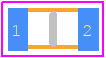 TACL226M004XTA - Kyocera AVX PCB footprint - Capacitor Chip Non-polarised - Capacitor Chip Non-polarised - 0603 Code L