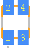 LSG T676 - ams OSRAM PCB footprint - Other - Other - P-LCC-4