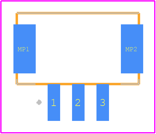 505575-0381 - Molex PCB footprint - Other - Other - 505575-0381-1