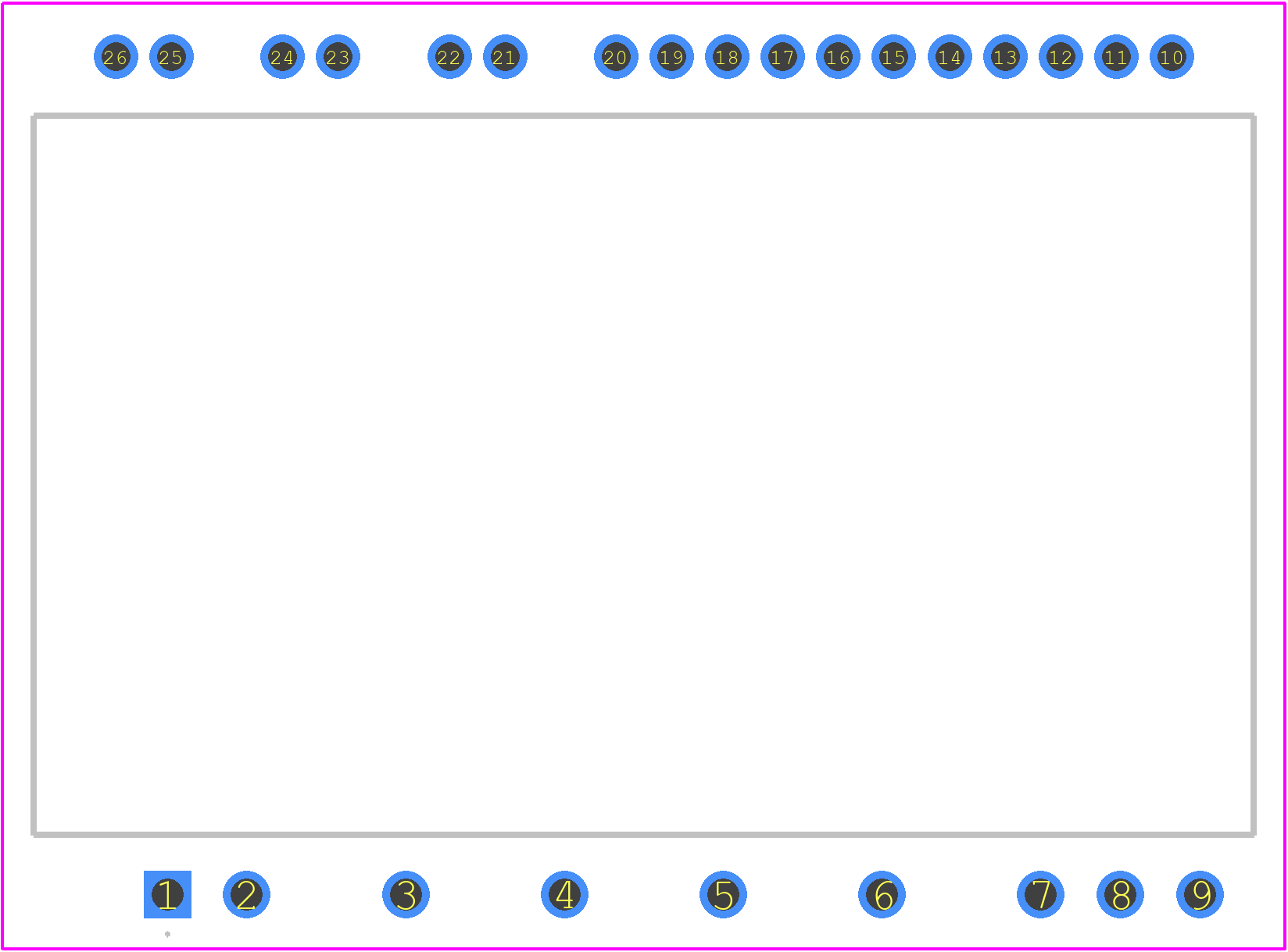 FNB41060 - onsemi PCB footprint - Other - Other - SPMAA−A26 / 26LD, PDD STD, CERAMIC TYPE, STANDARD DUAL FORM CASE MODFA ISSUE O