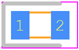 KP-2012MGC - Kingbright PCB footprint - LEDs Chip - LEDs Chip - 0805
