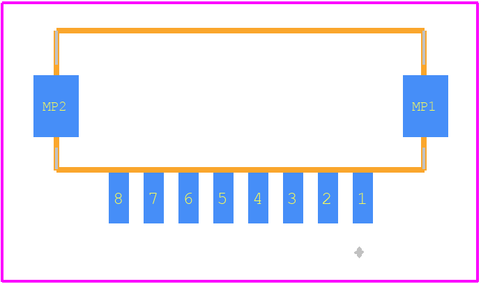 DF13-8P-1.25H(20) - Hirose PCB footprint - Other - Other - DF13-8P-1.25H(20)-2