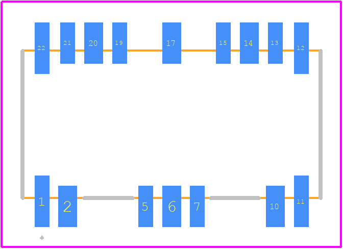 HF351 - TE Connectivity PCB footprint - Other - Other - HF351-1