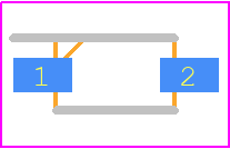 BAT42W - Multicomp Pro PCB footprint - Small Outline Diode - Small Outline Diode - SOD-123-1
