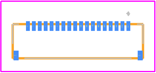 FH34SRJ-18S-0.5SH(50) - Hirose PCB footprint - Other - Other - FH34SRJ-18S-0.5SH(50)-1