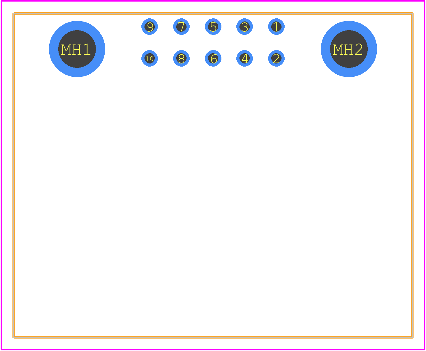 PS-10PE-D4LT2-M1E - JAE PCB footprint - Other - Other - PS-10PE-D4LT2-M1E-2