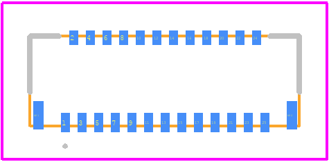 FH39-25S-0.3SHW(10) - Hirose PCB footprint - Other - Other - FH39-25S-0.3SHW(10)-1