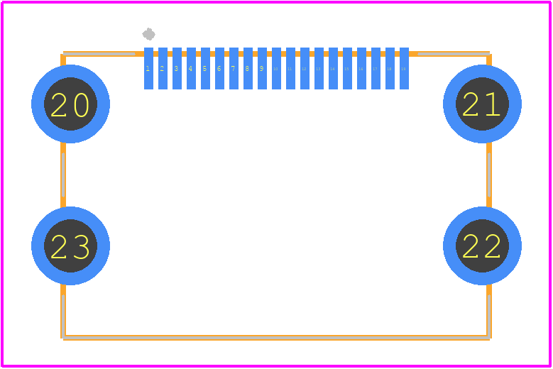 47408-1001 - Molex PCB footprint - Other - Other - 47408-1001