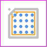TPA2012D2YZHT - Texas Instruments PCB footprint - BGA - BGA - YZH (S-XBGA-N16)(H=0.625mm)