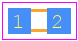 LCMC0402S2N2GTAR - Kyocera AVX PCB footprint - Capacitor Chip Non-polarised - Capacitor Chip Non-polarised - 0402 (H=0.6mm)