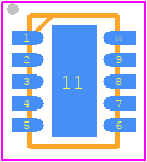 AD7091RBCPZ-RL7 - Analog Devices PCB footprint - Small Outline No-lead - Small Outline No-lead - CP-10-12