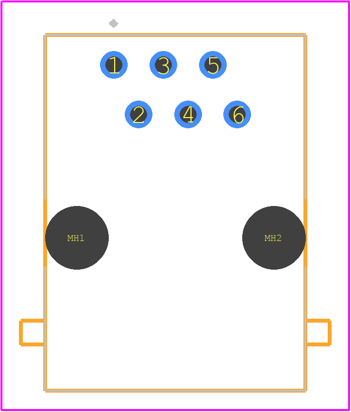 5555163-1 - TE Connectivity PCB footprint - Other - Other - 5555163-1-2