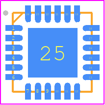 R5F1007EANA#U0 - Renesas Electronics PCB footprint - Quad Flat No-Lead - Quad Flat No-Lead - PWQN0024KE-A