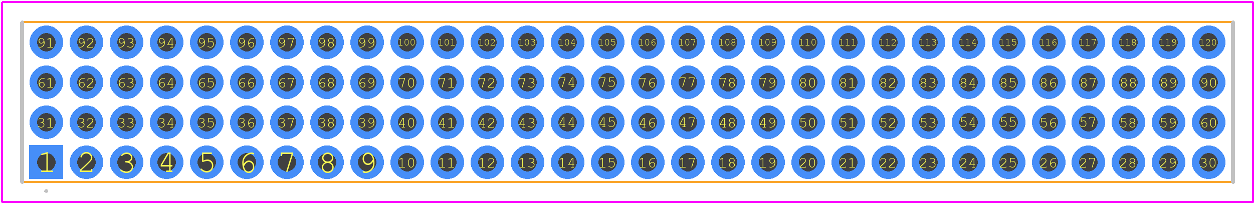 5P03-2012-DA - 3M PCB footprint - Other - Other - 5P03-2012-DA-1