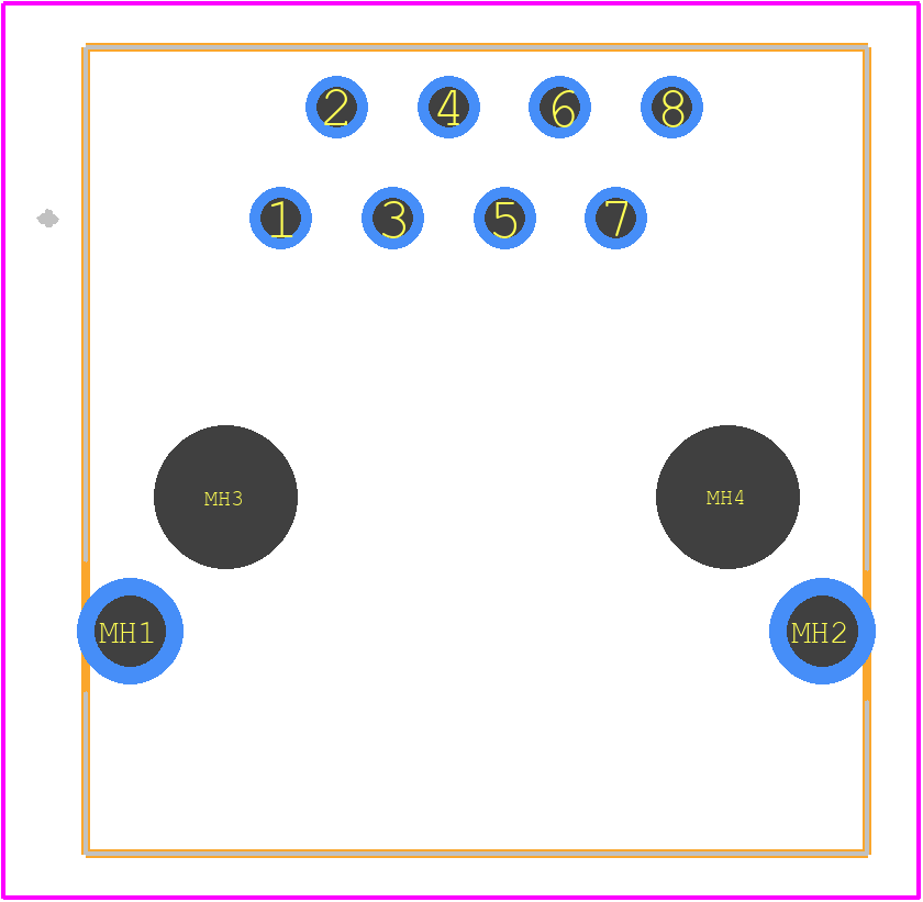 GDLX-S-88K - Kycon PCB footprint - Other - Other - GDLX-S-88K-2