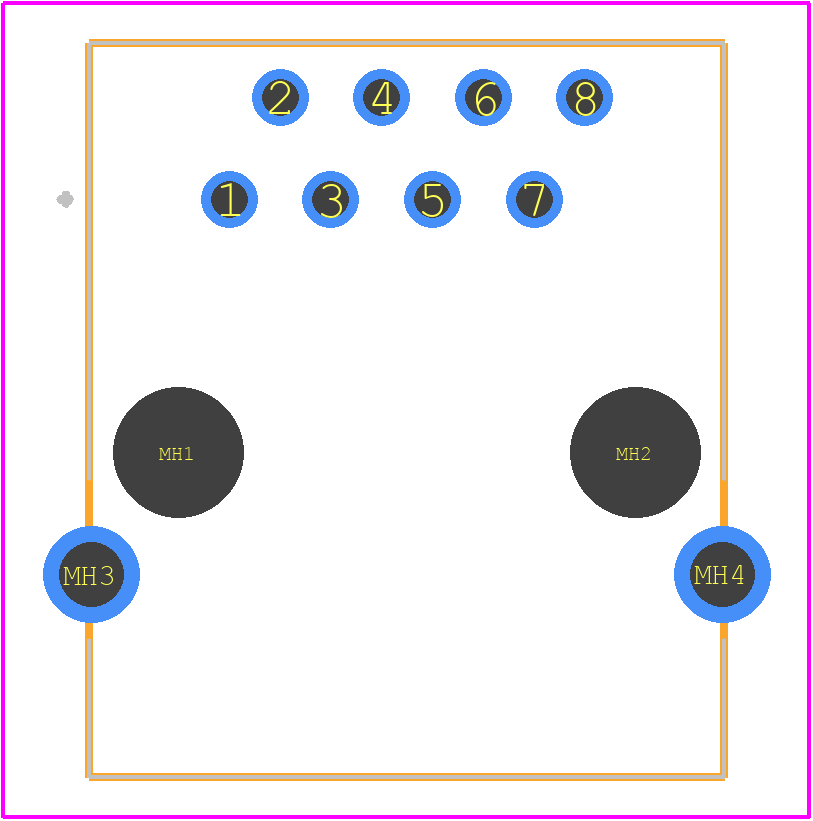 GDLX-S-88 - Kycon PCB footprint - Other - Other - GDLX-S-88-1