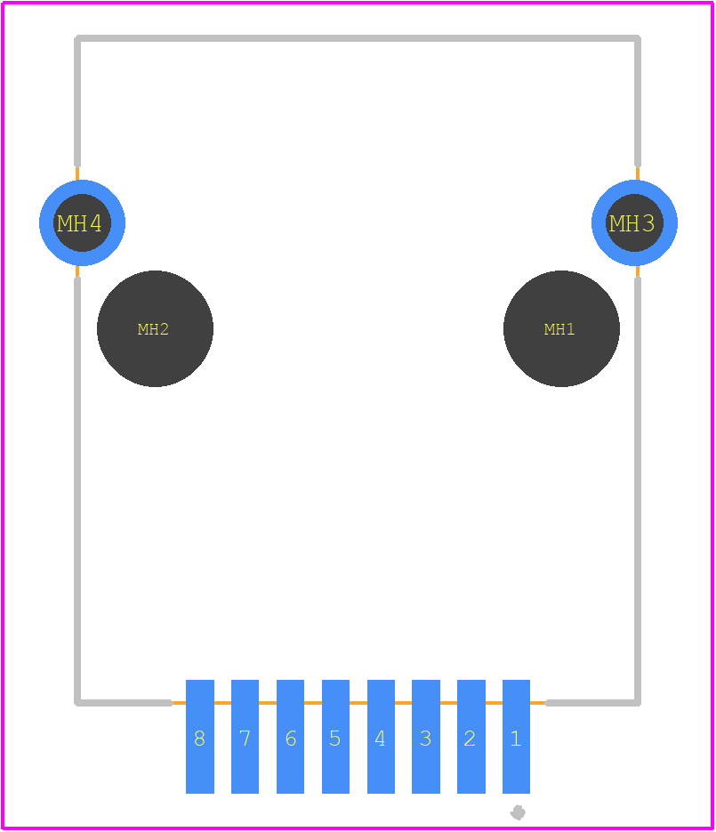 GMX-SMT2-S7-88 - Kycon PCB footprint - Other - Other - GMX-SMT2-S7-88-2