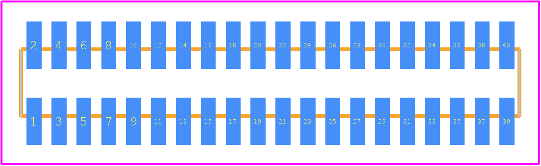 M50-3602042 - Harwin PCB footprint - Other - Other - M50-3602042-2
