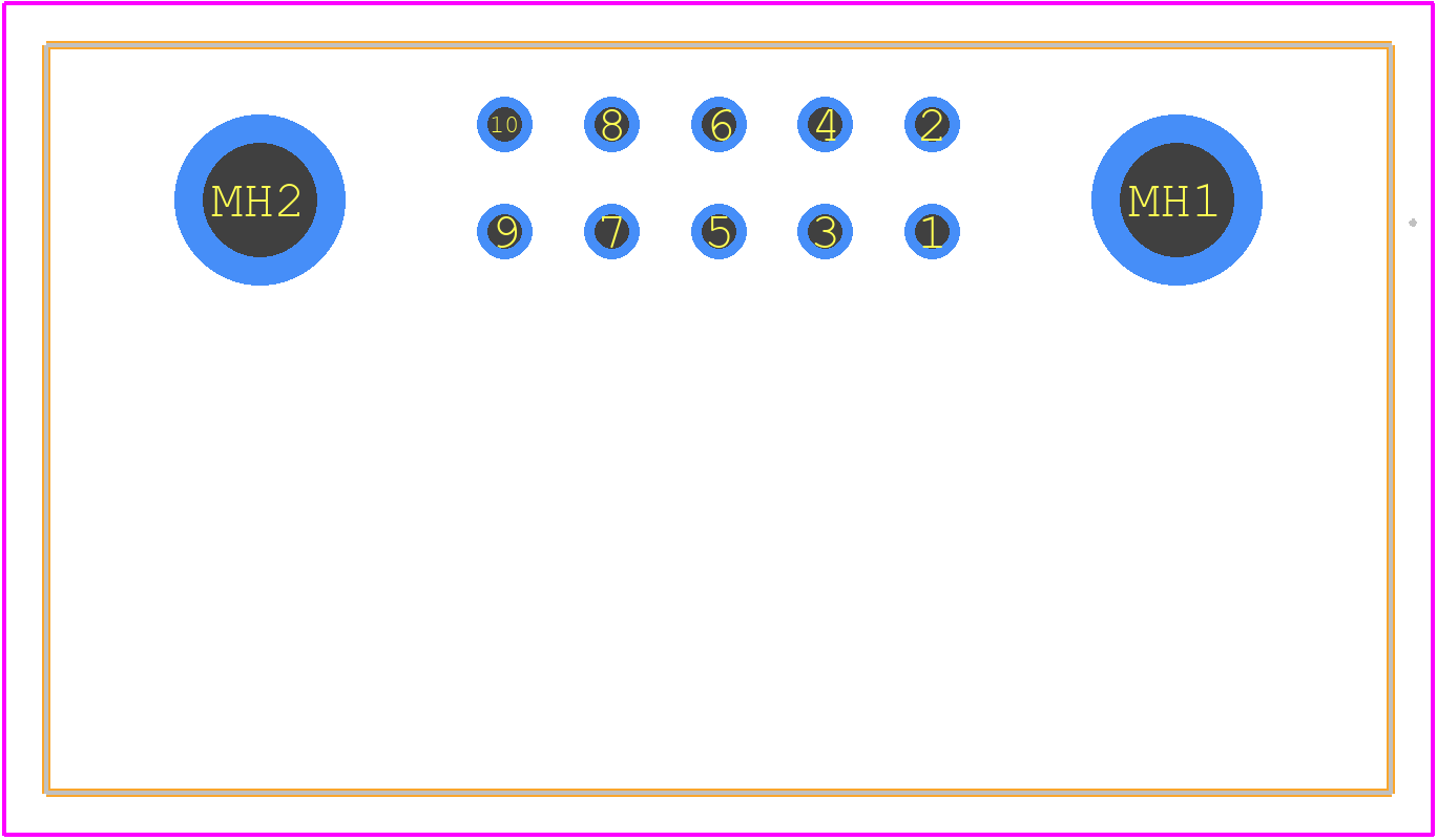 PS-10PE-D4LT1-LP1 - JAE PCB footprint - Other - Other - PS-10PE-D4LT1-LP1-4