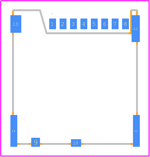 503398-0891 - Molex PCB footprint - Other - Other - 503398-0891