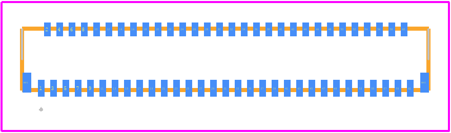 FH26-61S-0.3SHW(05) - Hirose PCB footprint - Other - Other - FH26-61S-0.3SHW(05)-2