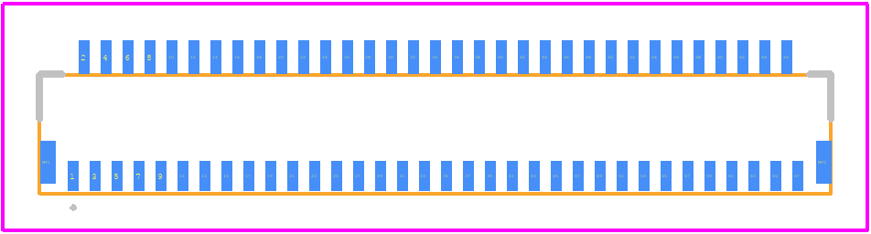 FH26G-67S-0.3SHBW(05) - Hirose PCB footprint - Other - Other - FH26G-67S-0.3SHBW(05)-2