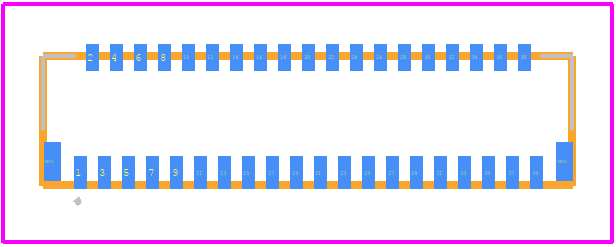 FH26-39S-0.3SHW(15) - Hirose PCB footprint - Other - Other - FH26-39S-0.3SHW(15)-1