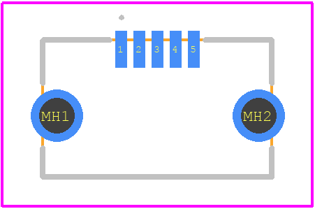 ZX62WD1-B-5PC - Hirose PCB footprint - Other - Other - ZX62WD1-B-5PC-2